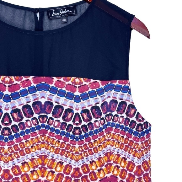 SAM EDELMAN Sleeveless Going Gray Z Dress Size Small in Multi Mosaic Print - Picture 8 of 16